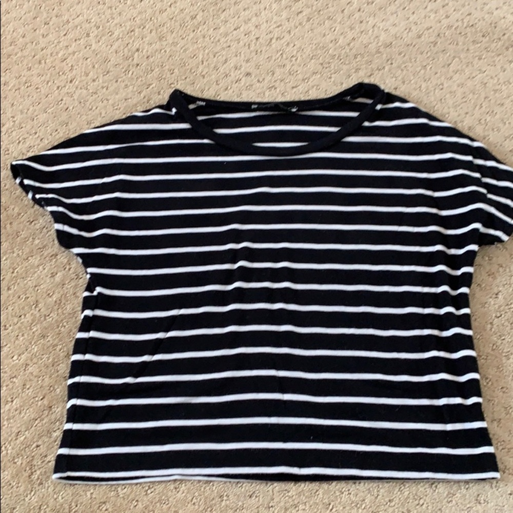 Black and white stripped top